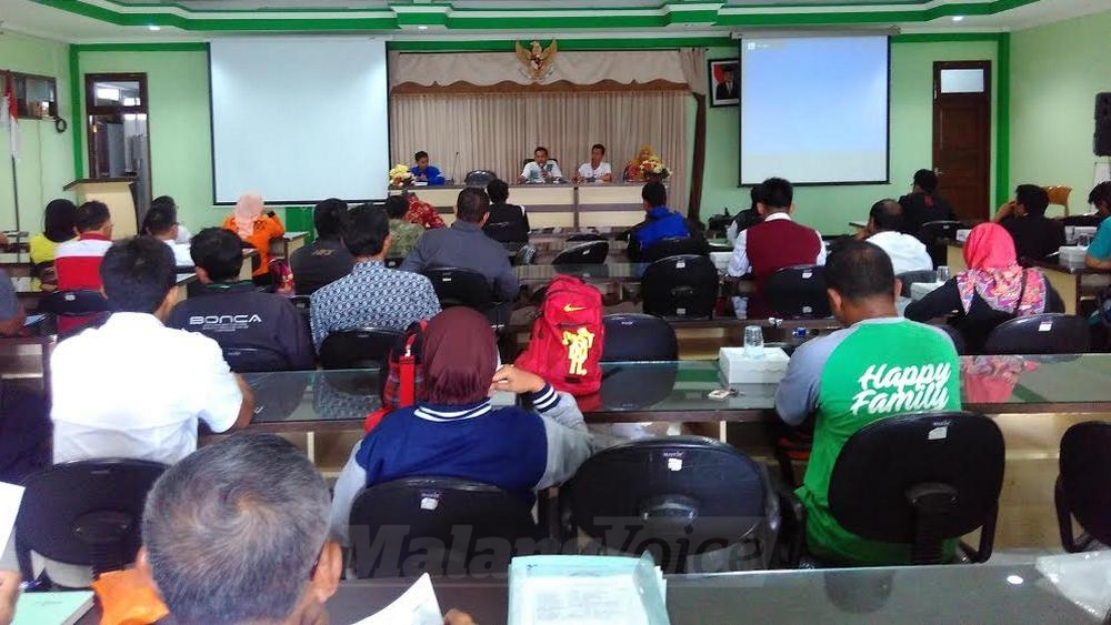 Pengarahan O2SN di aula Dinas Pendidikan (Disdik) Kota Malang (Tika)