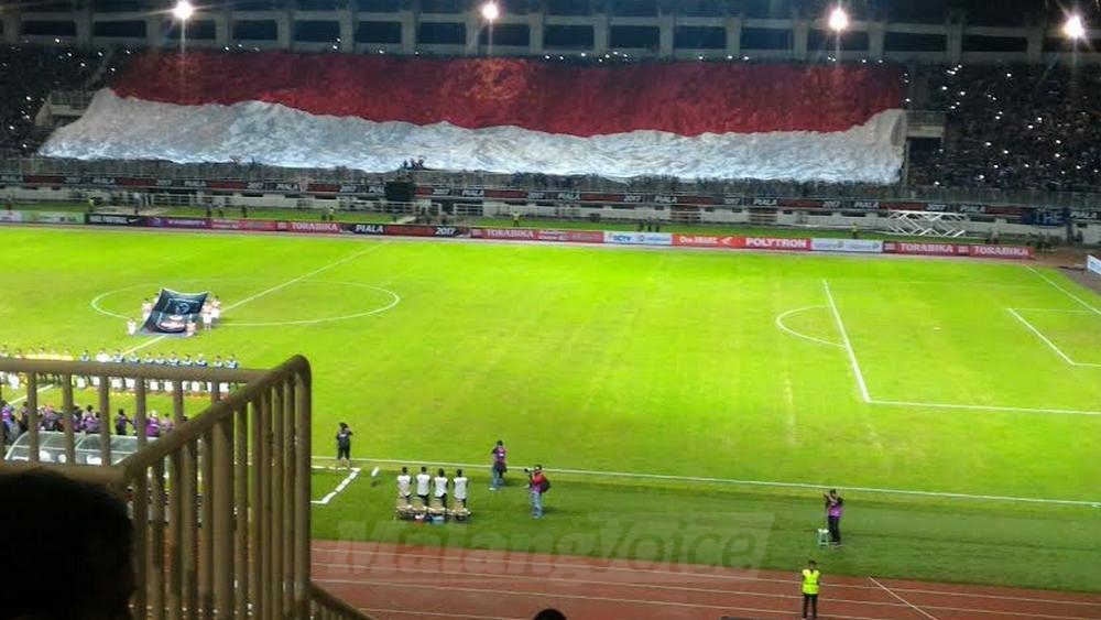 Suasana final Piala Presiden di Stadion Pakansari, Bogor. (deny)