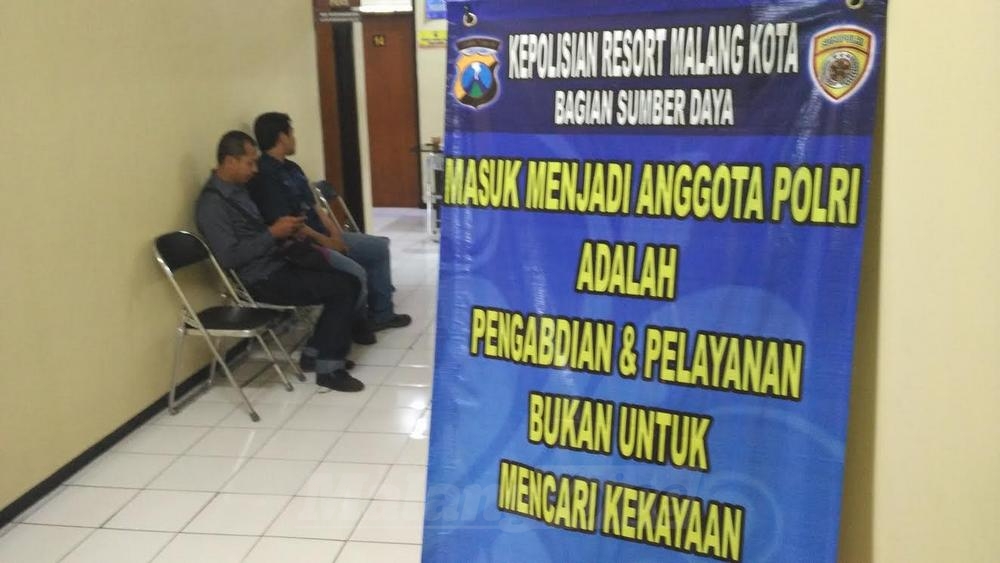 Tempat pendaftaran calon anggota Polri di Polres Malang Kota. (deny)