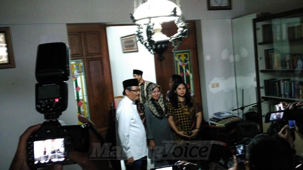 Djarot Saiful Hidayat di kediaman KH Hasyim Muzadi. (deny)