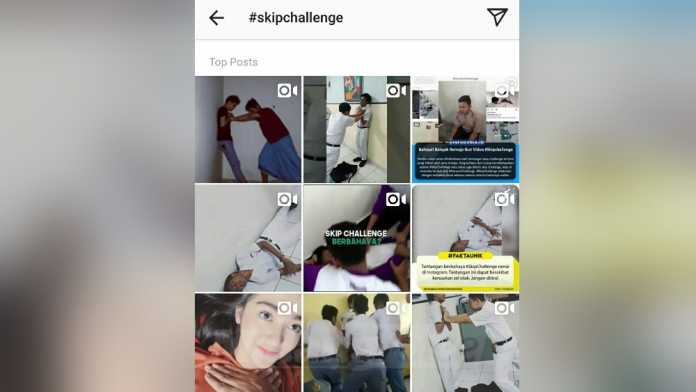 Skip Challenge di Sosial media Inatagram (anja)