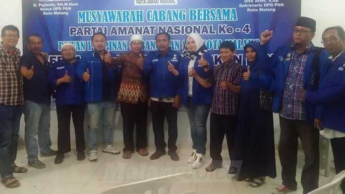 Jajaran pengurus PAN Kota Malang. (Muhammad Choirul)
