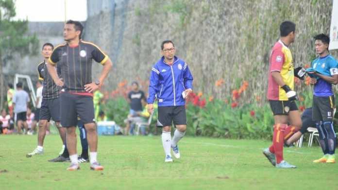 Pelatih Arema FC, Aji Santoso. (deny)