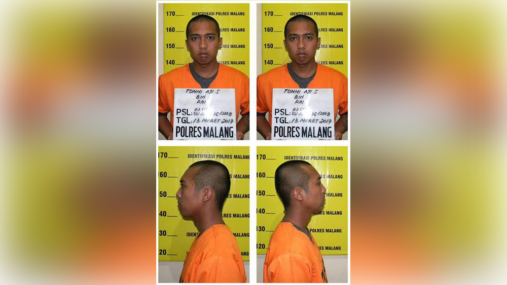 Tommi Aji, salah satu tahanan Mapolres Malang yang kabur.(ist)