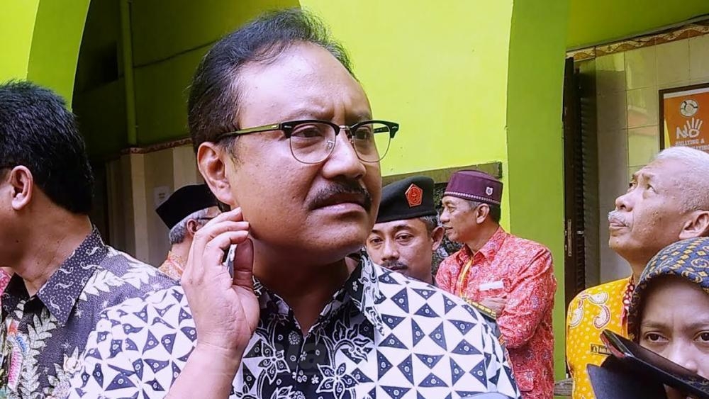 Wakil Gubernur Jatim, Saifulah Yusuf, saat berkunjung ke Kota Malang. (Muhammad Choirul)