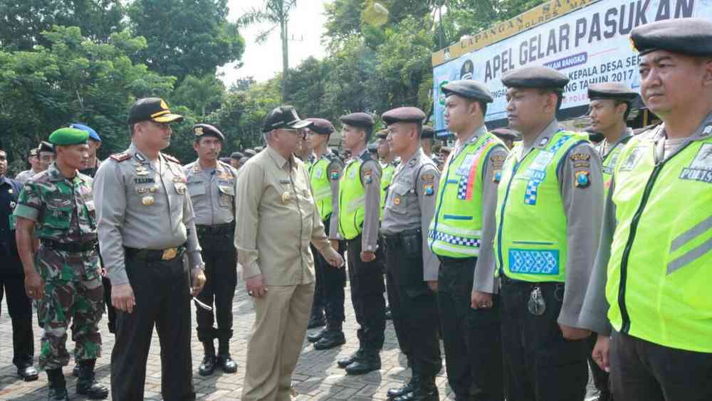 2.100 Personel Gabungan Amankan Pilkades Kabupaten Malang