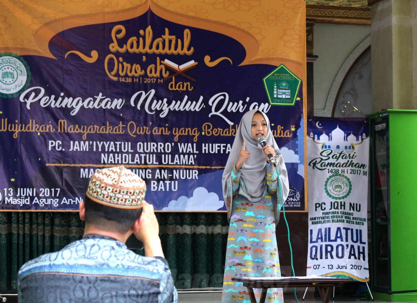 Dai Cilik Sindir Politikus di Masjid Agung Kota Batu
