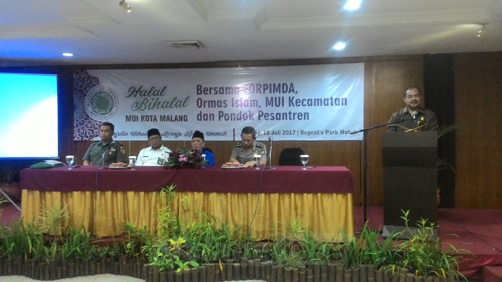 Di Halal Bi Halal MUI Kota Malang, Komisi C Sampaikan Kemajuan Islamic Center