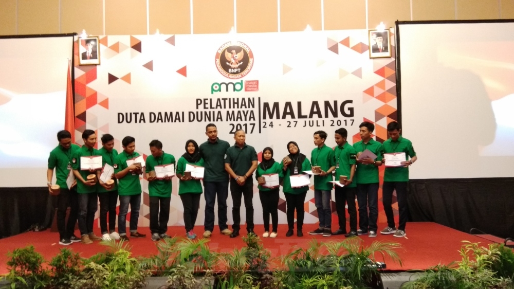 BNPT Tunjuk Puluhan Pemuda Kota Malang Jadi Duta Damai Dunia Maya