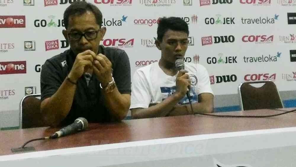 Pemain Arema FC, Dedik Setiawan. (Miski)