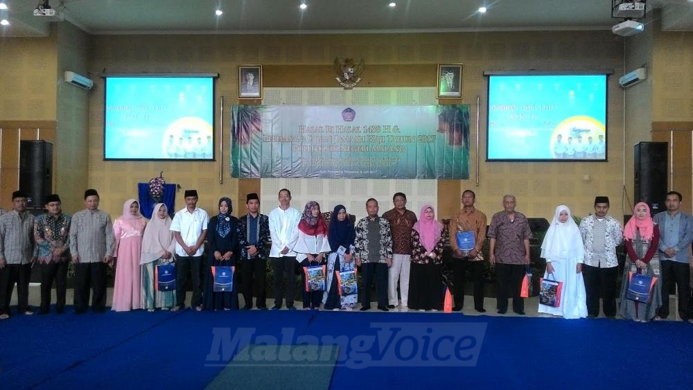 Wakil Wali Kota Malang, Sutiaji menghadiri Halal Bi Halal di Polinema.(Miski)