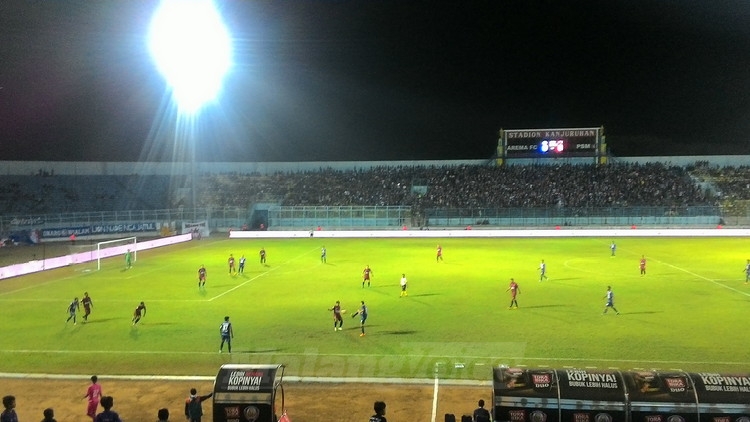 Paruh Pertama, Arema Tertinggal 0-3 dari PSM Makassar