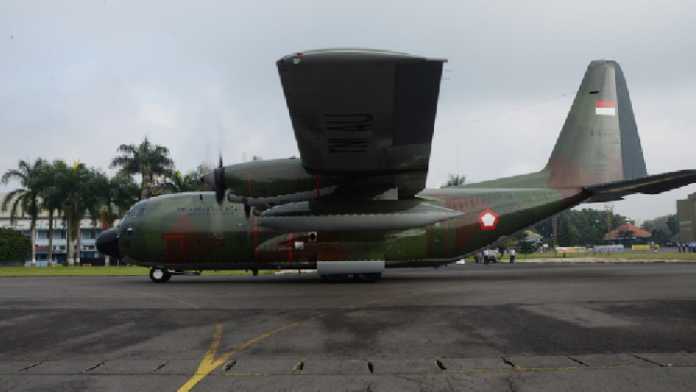 Dua pesawat Hercules Abdulrachman Saleh diberangkatkan ke Myanmar untuk misi kemanusiaan.(ist)