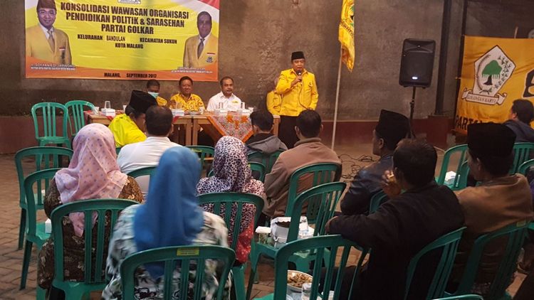 Suasana konsolidasi dan sarasehan Partai Golkar Kota Malang. (Istimewa)