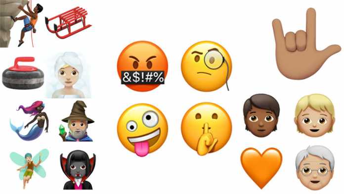 Contoh emoji baru iOS 11.1 (mashable.com)