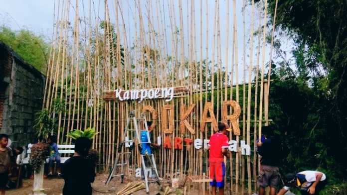 Persiapan Festival Kampoeng Dokar di Dusun Banjar Tengah, Sumbersekar, Dau, Kabupaten Malang. (Istimewa)
