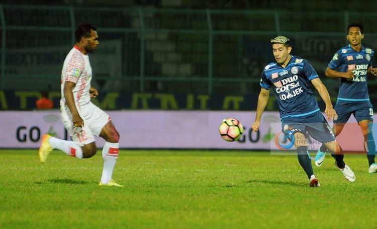 Arema FC saat bertemu Persipura Jayapura. (dok Liga 1)