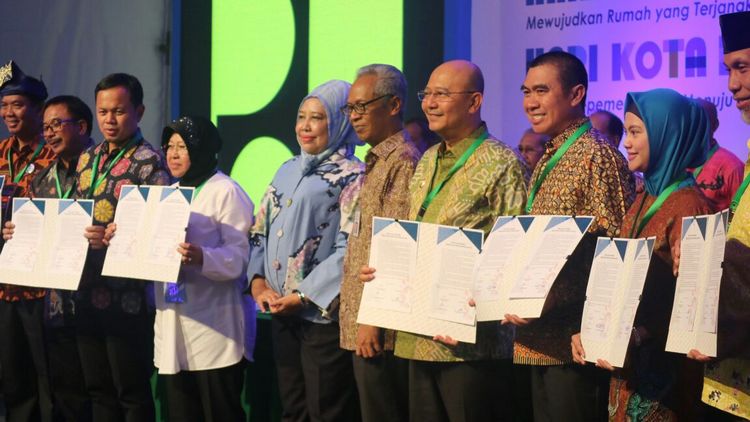 Wali Kota Malang, HM Anton, bersama sejumlah kepala daerah lain berkomitmen mewujudkan kota layak huni. (Istimewa)