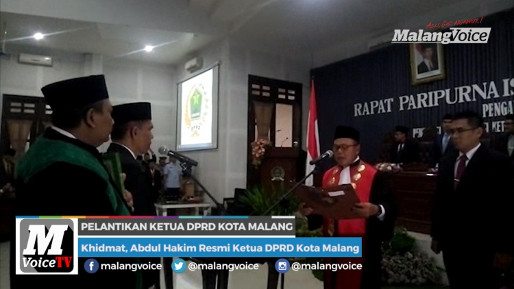 Khidmat, Abdul Hakim Resmi Ketua DPRD Kota Malang