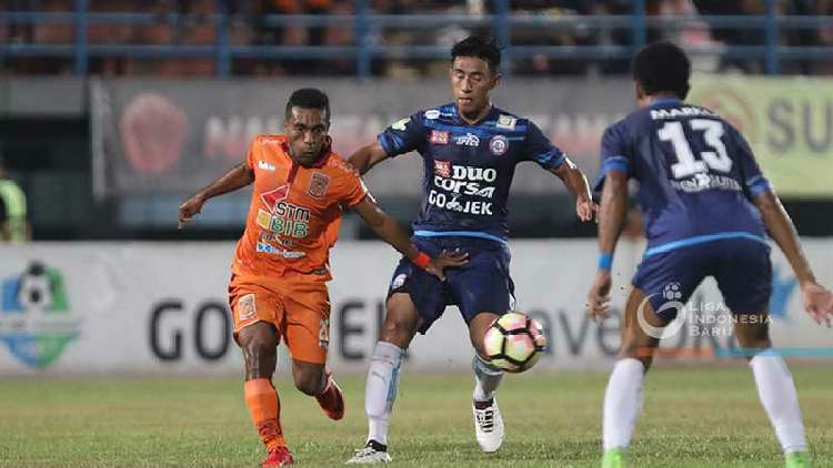 Arema FC melawan Pusamania Borneo FC. (dok. Liga 1)