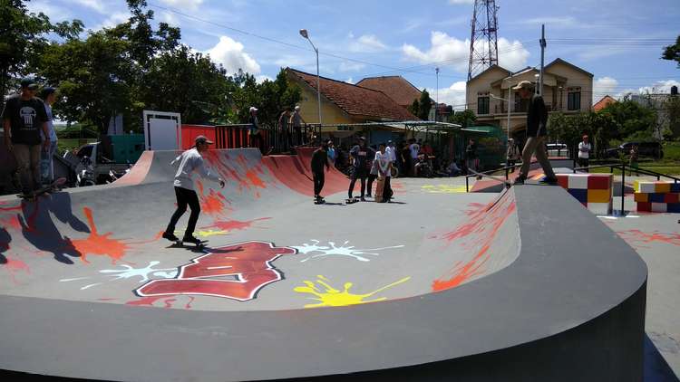 Arena skateboard Taman Singha. (deny rahmawan)