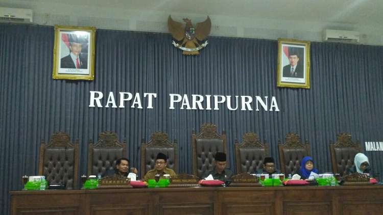 Suasana Rapat Paripurna DPRD Kota Malang. (Muhammad Choirul) 