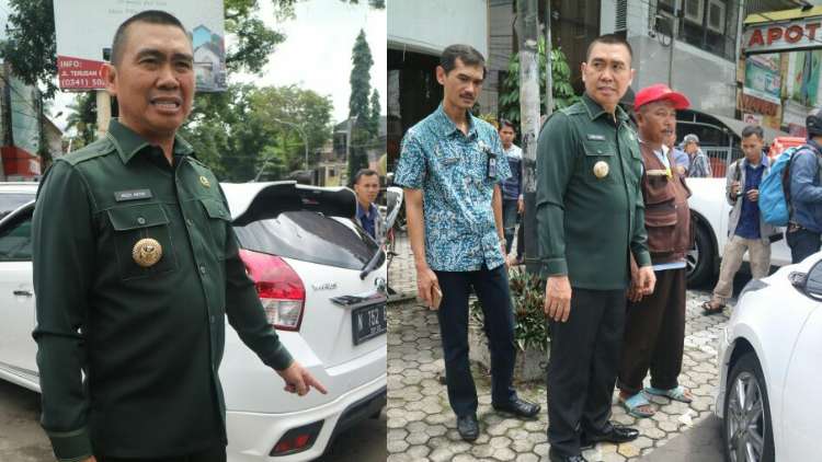 Wali Kota Malang, H Moch Anton, menggelar sidak reklame dan parkir di Kota Malang. (Istimewa)