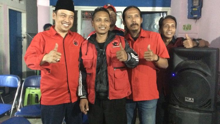 Bakal Calon Wakil Wali Kota Malang, Ahmad Wanedi, terus berkonsolidasi di tataran akar rumput. (Muhammad Choirul)