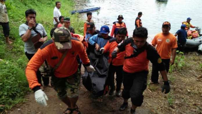 Jenazah Jafar ditemukan oleh tim pencari dan penyelam dari PMI Kabupaten Malang. (Istimewa)