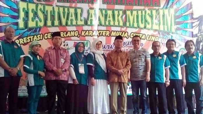 Wali Kota Malang, H Moch Anton, menghadiri Festival Anak Muslim di SD Insan Amanah. (Istimewa) 