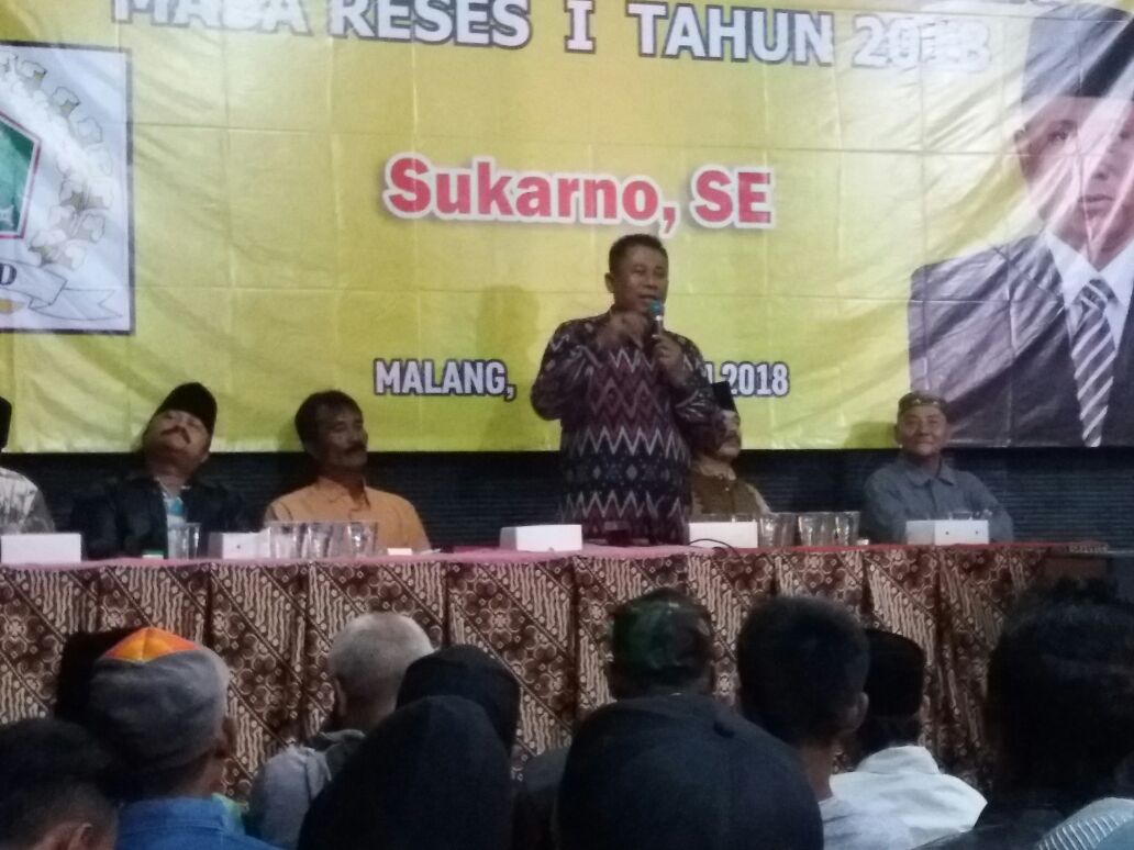 Suasana reses anggota DPRD Kota Malang, Sukarno. (Istimewa)