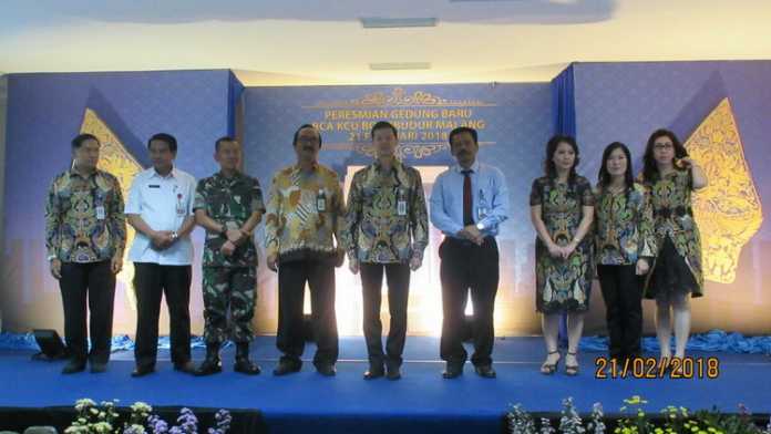 Peresmian gedung baru BCA KCU Borobudur. (Muhammad Choirul) 