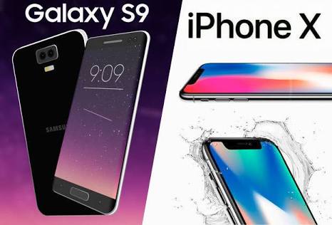 Samsung S9 vs Iphone X (Daily Star)