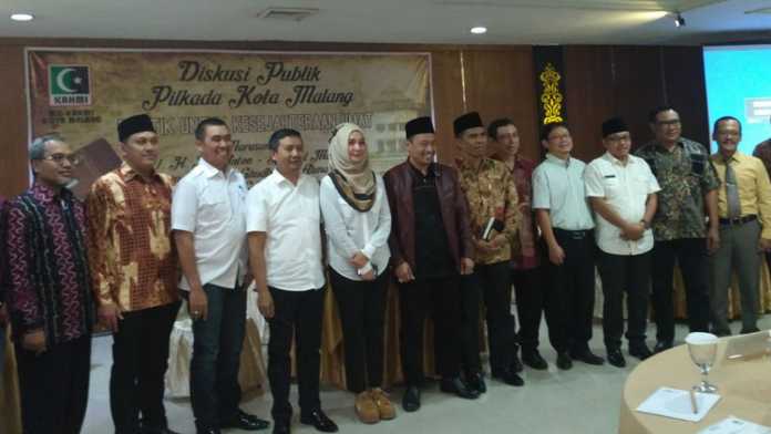 Suasana usai diskusi terkait Pilwali 2018 Kota Malang di Regents Park Hotel. (Muhammad Choirul)