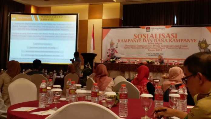 Sosialisasi KPU Kota Malang bersama stakeholder terkait, yang dihadiri BP2D Kota Malang, beberapa waktu lalu. (Istimewa) 