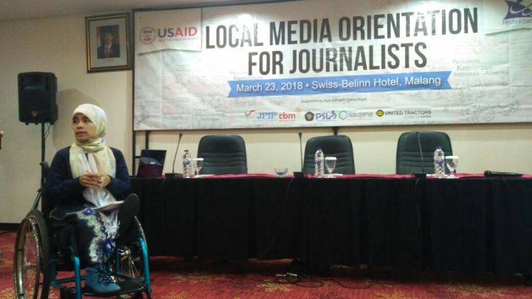 Jurnalis Malang Orientasi Soal Inklusi Disabilitas