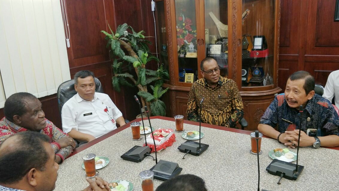 Pemkot Malang menerima kunjungan kerja Perda Kabupaten Sorong. (Istimewa)