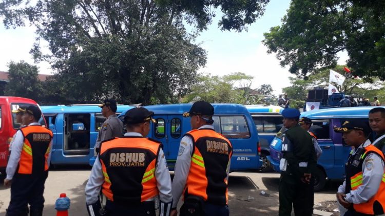 Polres Malang Siagakan Ratusan Anggota Kawal Demo Angkot