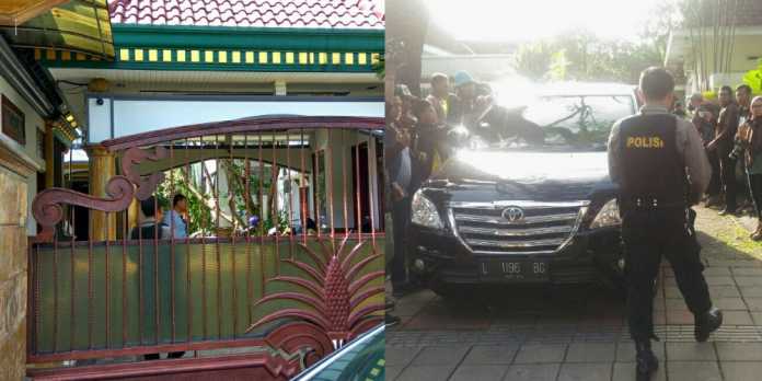 Suasana kediaman Anton saat didatangi KPK (kiri), dan kediaman Ya'qud Ananda Gudban (kanan). (Lisdya Shelly/Muhammad Choirul)