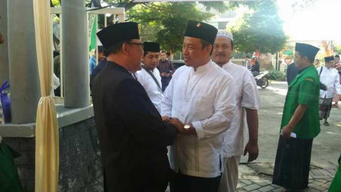 Calon Wakil Wali Kota Malang nomor urut 1, Ahmad Wanedi, menghadiri haul 1 tahun KH Hasyim Muzadi. (Istimewa)