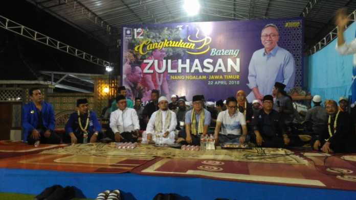 Zulhasan saat tiba di yayasan pendidikan Al Majid kecamatan Gondanglegi. (Toski)