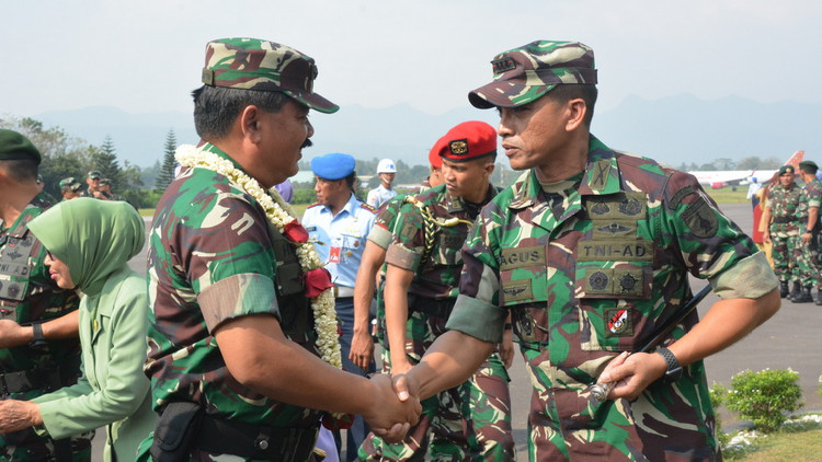 Panglima TNI saat berada di Mako Divif 2 Kostrad. (istimewa)