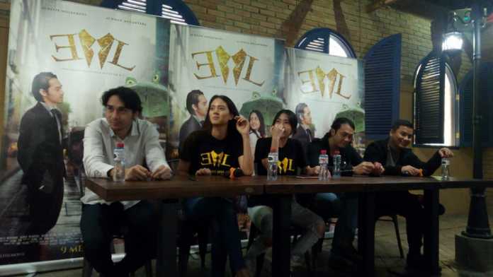 Pemain EL The Movie saat presscon. (Anja a)