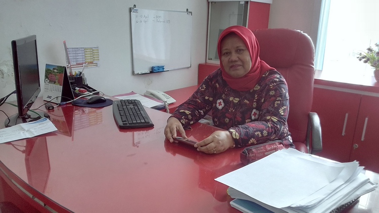 Kepala Unit Transfusi Darah PMI Kota Malang, Dr. Enny Sekar Rengganingati. (Lisdya Shelly)