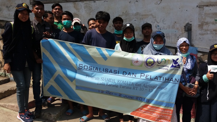 Wujudkan Kota Malang Bebas Kumuh, Mahasiswa UM Terapkan Sianida dan Kosmata