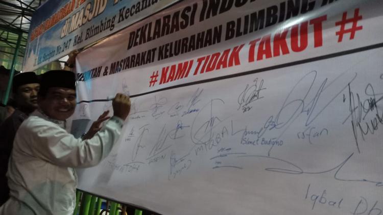 Warga Kota Malang Deklarasi Anti-terorisme
