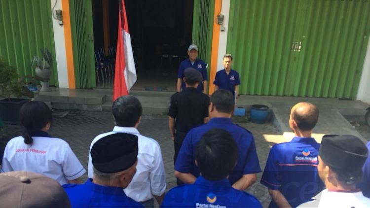 Tragedi Bom di Surabaya, DPD Nasdem Kota Malang Gelar Upacara Bendera Setengah Tiang