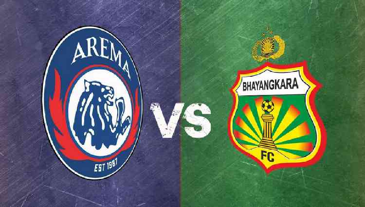 Arema FC vs Bhayangkara FC. (Mvoice)
