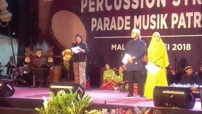 Kepala Disbudpar, Ida Made Ayu Wahyuni saat memberi sambutan di Parade Musik Patrol. (Lisdya Shelly).