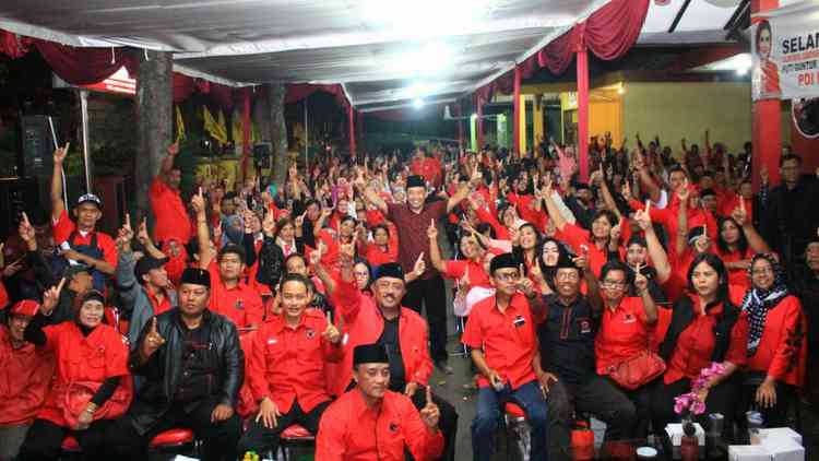 Konsolidasi, Ribuan Kader PDIP Siap Lahir Batin Menangkan Menawan